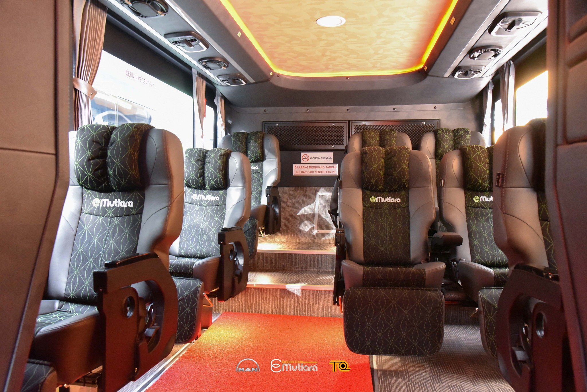 Ekspres Mutiara, Bas Mutiara, Seat bas selesa